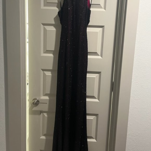 Tootsies Beaded Evening Gown Size S  Color is: Fuchsia - Picture 1 of 9